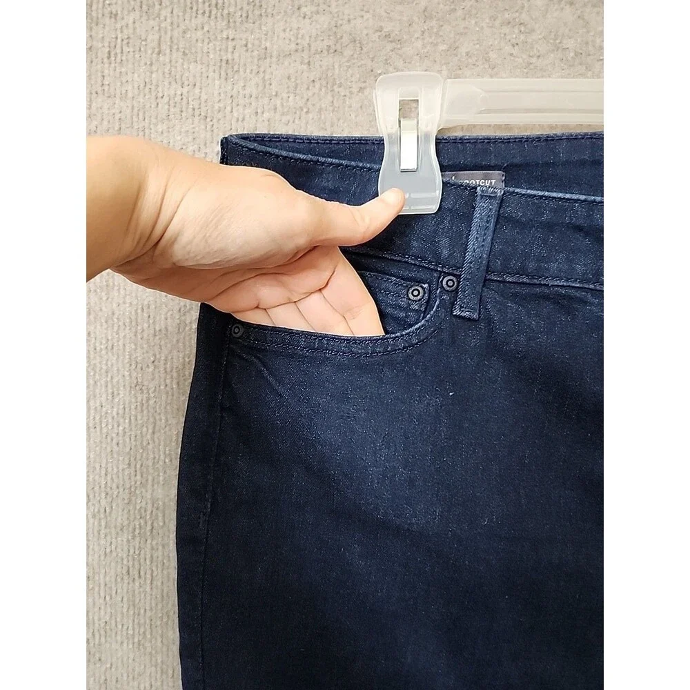 NYDJ Barbara Bootcut Jeans Womens 14 Blue Dark Wash Lift Tuck Slimming NEW_3